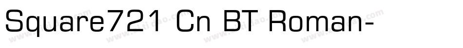 Square721 Cn BT Roman字体转换